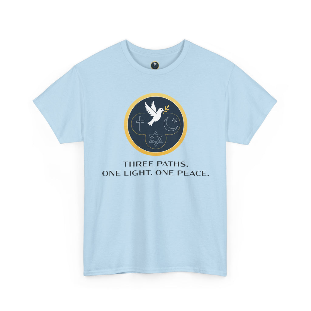 T‑Shirt — "Three Paths. One Light. One Peace."