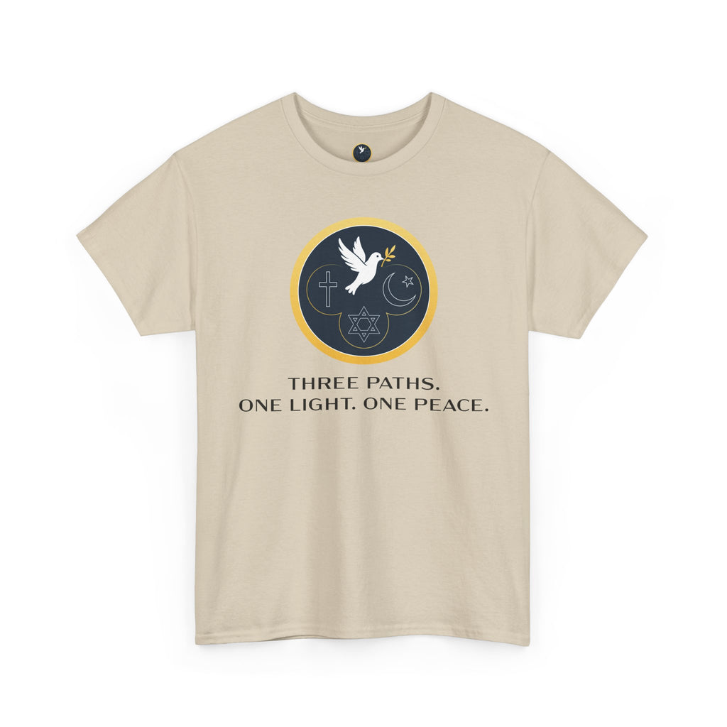 Copy of T‑Shirt — "Three Paths. One Light. One Peace."