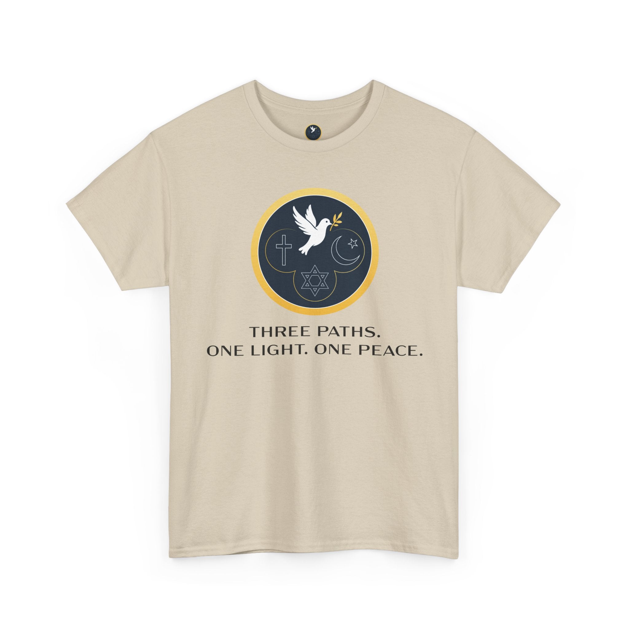 Copy of T‑Shirt — "Three Paths. One Light. One Peace."
